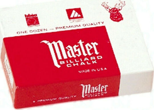 Tweeten Chalk Master Τεμπεσίρι Μπιλιάρδου Κόκκινο 12τμχ 12τμχ 7006