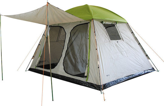 Panda Sky II Σκηνή Camping Πράσινη 3 Εποχών για 4 Άτομα 240x300x190εκ.