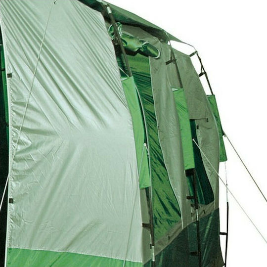 Campus Summer Camping Tent Green with Double Cloth for 7 People 400x330x220cm