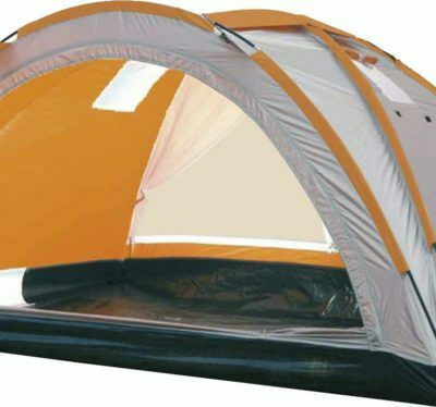 Campus Cancun Summer Camping Tent Igloo Orange for 3 People 205x150x120cm