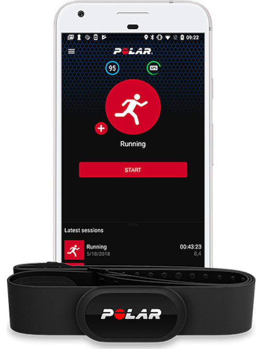 Polar H9 Sling Heart Rate Suitable for Swimming Strap 105cm Black