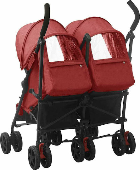 vidaXL Umbrella Stroller Suitable from 6+ Months Red 14.4kg