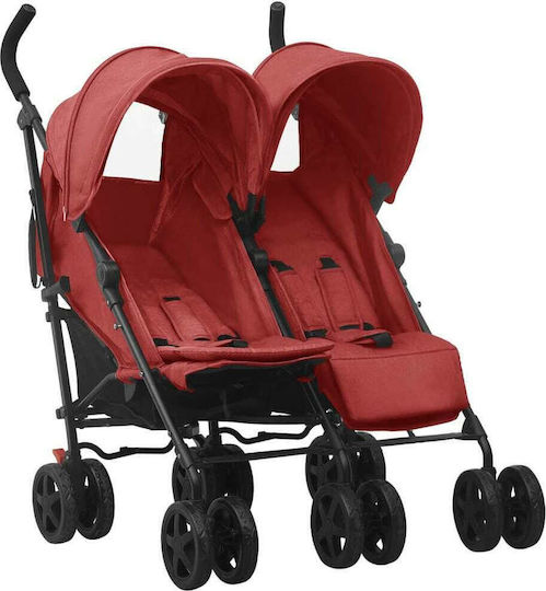 vidaXL Umbrella Stroller Suitable from 6+ Months Red 14.4kg