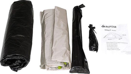 Bigfour Versa 3 Camping Tent Igloo Green with Double Cloth 3 Seasons for 3 People 205x205x135cm