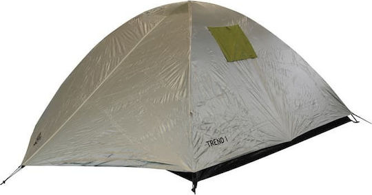 Panda Trend I Summer Camping Tent Igloo Mountaineering Green with Double Cloth for 3 People Waterproof 800mm 210x210x130cm