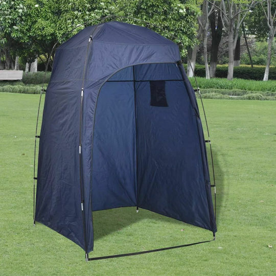vidaXL Καλοκαιρινή Σκηνή Camping Τουαλέτας Μπλε 130x130x210εκ.