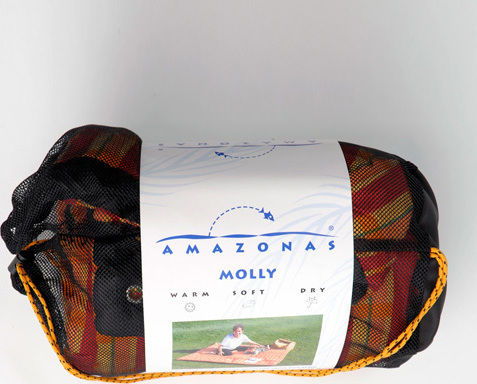 Amazonas Molly Bettdecke Picknickausrüstung 175x135cm Kakaobraun