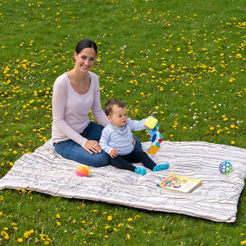 Amazonas Molly Bettdecke Picknickausrüstung 175x135cm Kakaobraun