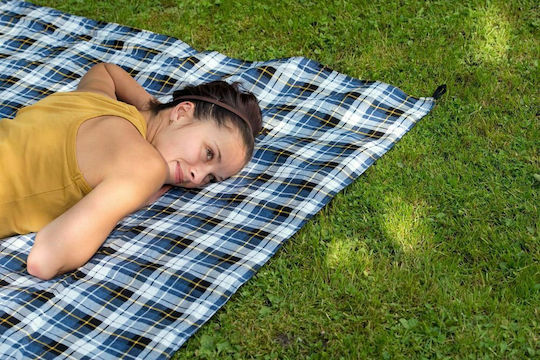 Amazonas Κουβέρτα Πικ Νικ Ultra Light 150x120cm σε Μπλε χρώμα
