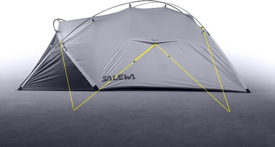 Salewa Litetrek III Camping Tent Igloo Mountaineering Grey with Double Cloth 4 Seasons for 3 People Waterproof 3000mm 260x185x117cm