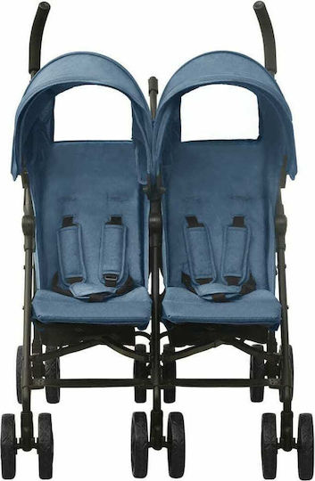 vidaXL Umbrella Stroller Suitable from 6+ Months Navy Blue 14.4kg