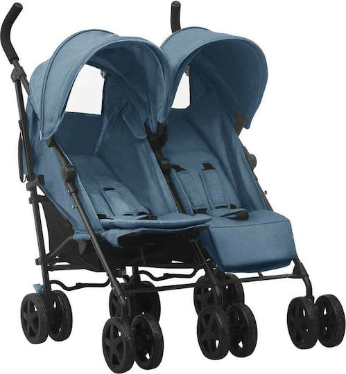 vidaXL Umbrella Stroller Suitable from 6+ Months Navy Blue 14.4kg