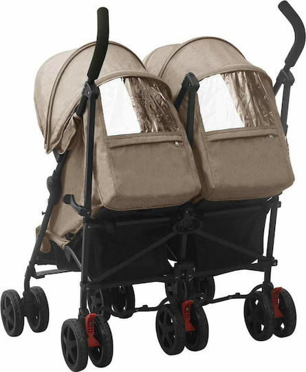 vidaXL Umbrella Stroller Suitable for Newborn Taupe 14.4kg