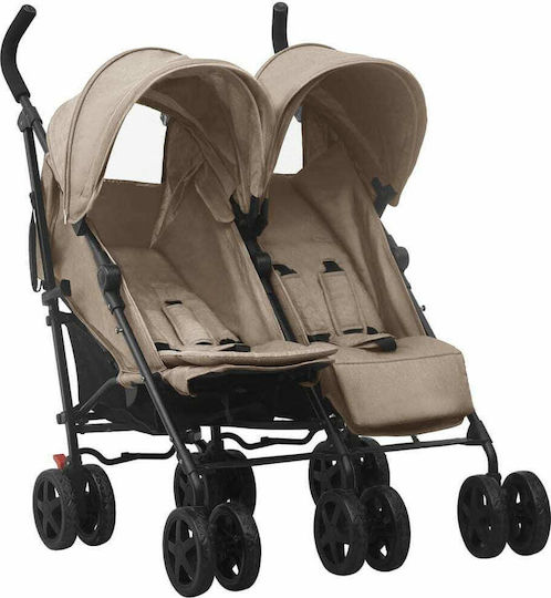 vidaXL Umbrella Stroller Suitable for Newborn Taupe 14.4kg