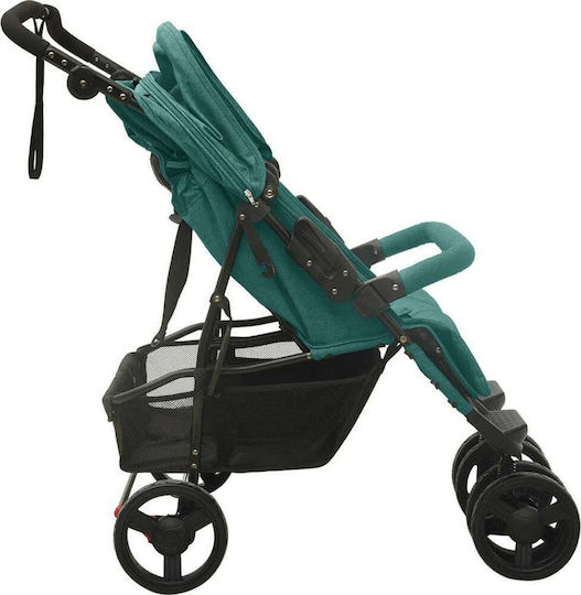 vidaXL Double Stroller Suitable for Newborn Green
