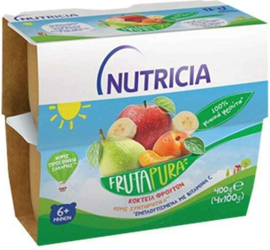 Nutricia Fruit puree Frutapura with Flavor 5 Fruits No Added Sugar 400gr for 6+ Months