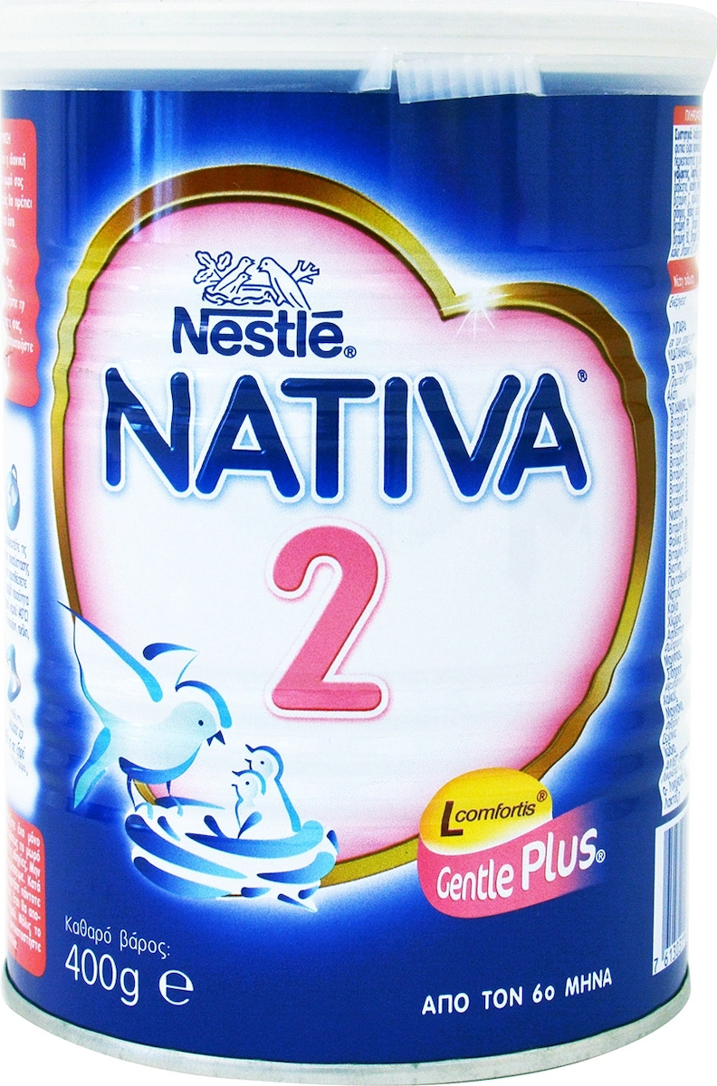 NESTLE Nativa 2 Γάλα 2ης Βρεφικής Ηλικίας από τον 6ο Μήνα σε σκόνη 400gr