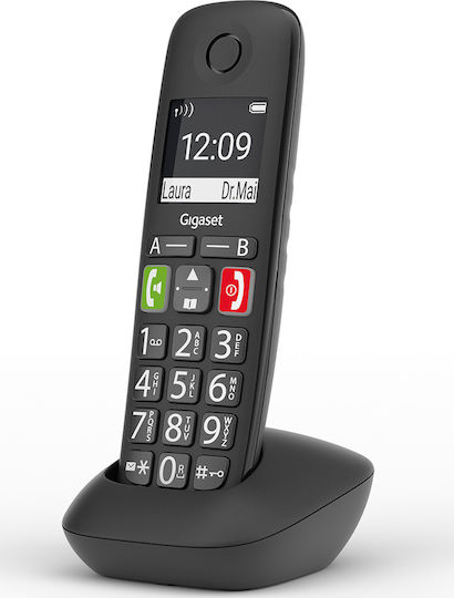Gigaset E290HX Handset Ασύρματο Τηλέφωνο IP Μαυρο