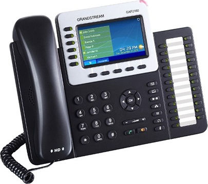 Grandstream GXP2160 Ενσύρματο Τηλέφωνο IP 6 γραμμών Μαύρο