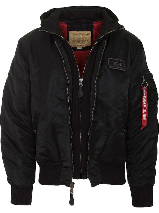 MA-1 D-Tec Winter Jacket Bomber Black