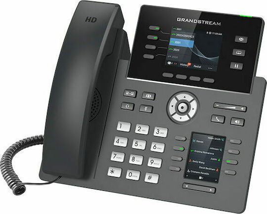 Grandstream GRP2614 Verkabelt IP-Telefon mit 4 Linien in Schwarz