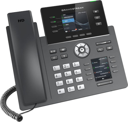Grandstream GRP2614 Verkabelt IP-Telefon mit 4 Linien in Schwarz