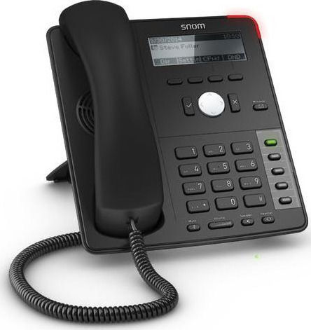 Snom D712 Wired IP Phone with 4 Lines Black