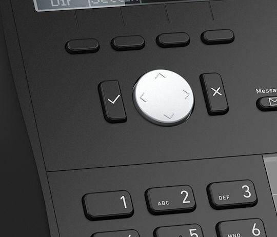 Snom D712 Wired IP Phone with 4 Lines Black