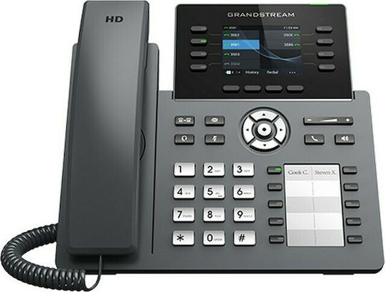 Grandstream GRP2634 Ενσύρματο Τηλέφωνο IP 8 γραμμών Μαύρο