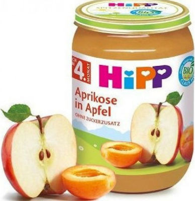 Hipp Fruchtcreme Apple with Apricot Glutenfrei für 4m+ 190gr