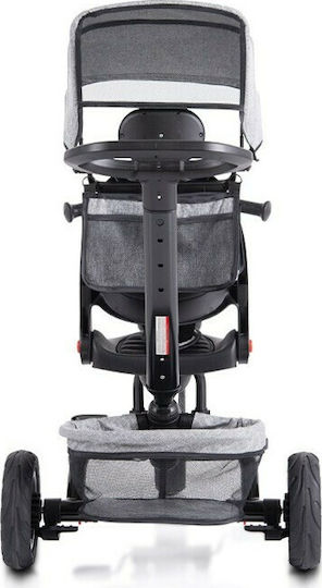 Byox Kids Tricycle Bicycle Explore Convertible with Storage Space, Tent & Parental Handle for 12+ Months Gray