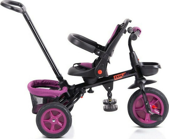 Byox Convertible Kids Tricycle with Parental Handle for 12 Months Purple