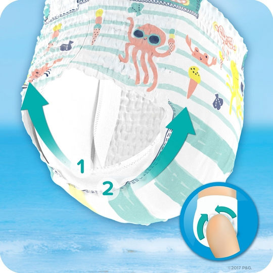 Pampers Windelhosen Splashers Nr. 4 für 9-15kg 11cm