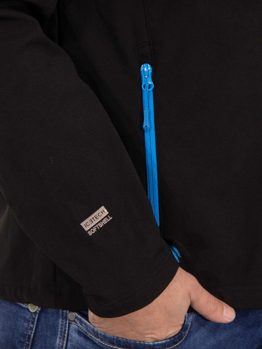 Lukas Winter Jacket Softshell Waterproof and Windproof Blue
