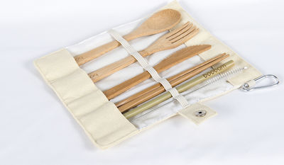 Boobam Boobamtensils Cutlery for Camping Beige Cutlery Set 52782927