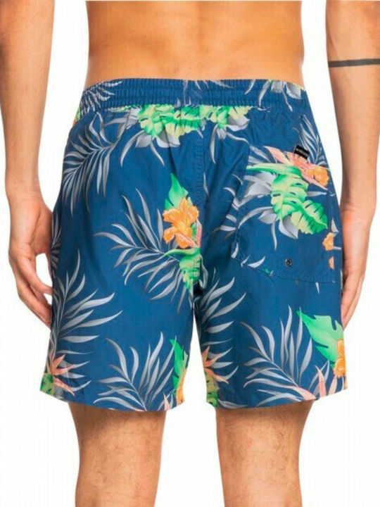 Paradise Express Volley Men's Swimwear Shorts Navy Blue with Prints EQYJV03705 BPZ6