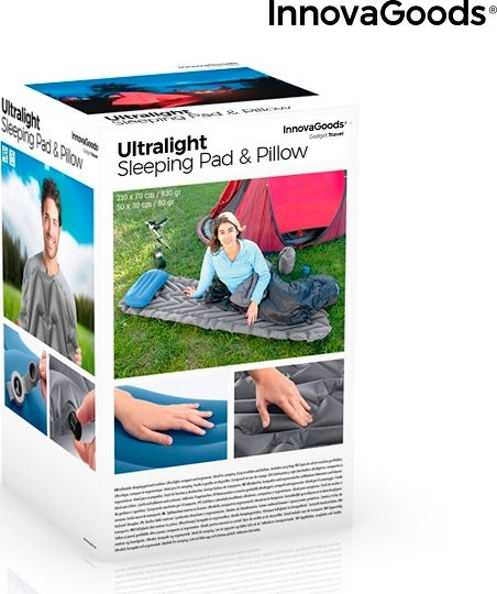 InnovaGoods Μονό Υπόστρωμα Camping Πάχους 12cm Γκρι