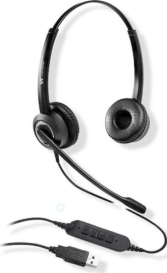 Vbet VT6200UNC-D QD VOIP Headset QD RJ9, 2.5mm, 3.5mm & USB
