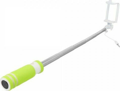 Blun Mini Selfie Stick με Καλώδιο 3.5mm Πράσινο