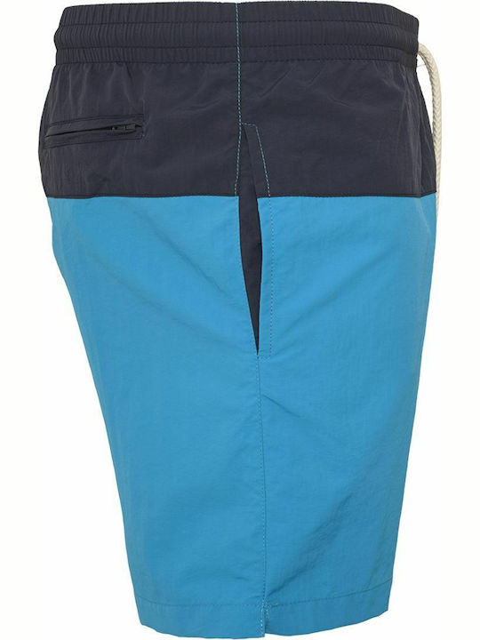 Ανδρικό Μαγιό Σορτς Navy/Turquoise με Ρίγες