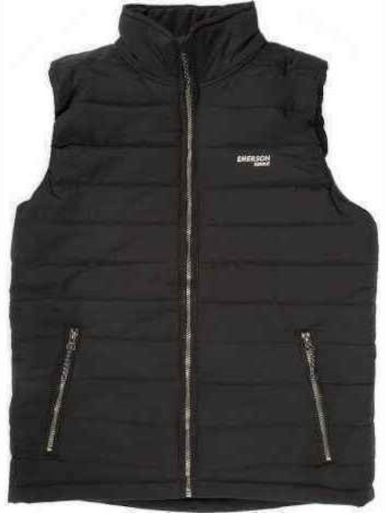 Безръкавно Зимно Puffer Черно Мъжко Яке