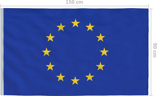 Flag of the European Union Polyester with a stake 150x90cm