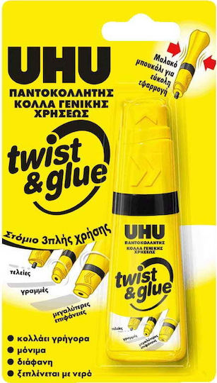 UHU Liquid Glue Twist & Glue General Use 35ml Transparent