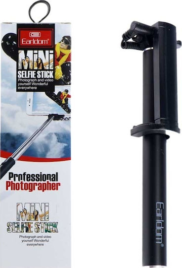 Earldom ET-ZP12 Baston pentru selfie cu Cablu de 3,5 mm Negru ET-ZP12