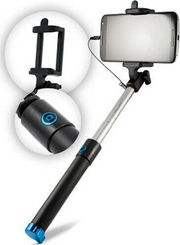 Baston pentru selfie cu Cablu Lightning Negru 3977BLACK