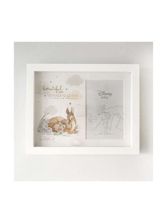 Disney Bambi το Ελαφάκι Beautiful New Granddaughter Cadru de poze pentru copii Rama foto Lemn Grey-White
