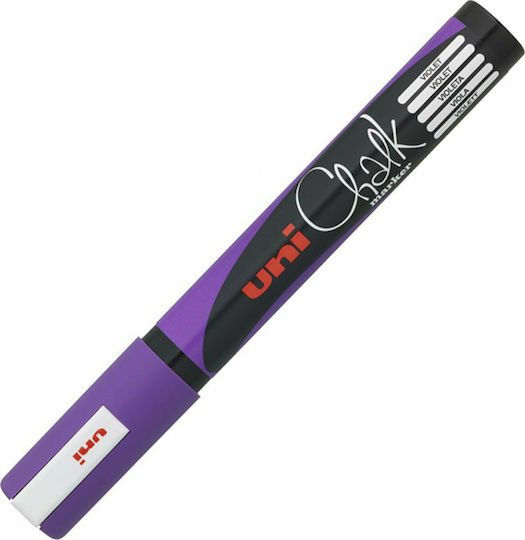 Uni-Ball Chalk Marker PWE-5M Marker Purple Blackboard Liquid Chalk for Wood and Glass 1.8-2.5mm