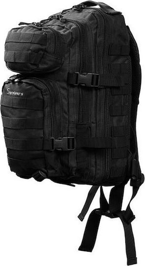Survivors Militärischer Rucksack Rucksack aus Polyester Schwarz 30Es
