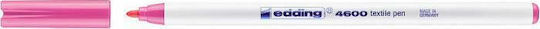 Edding Textile Pen 4600 Marker Pink Permanent for Fabric Round nose