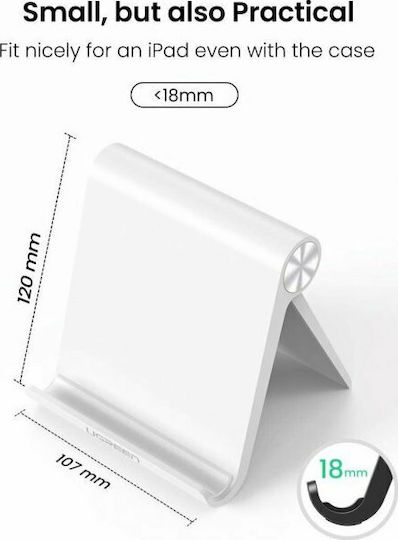 Ugreen Multi-Angle LP115 Tablet Stand Desktop Until 10" White